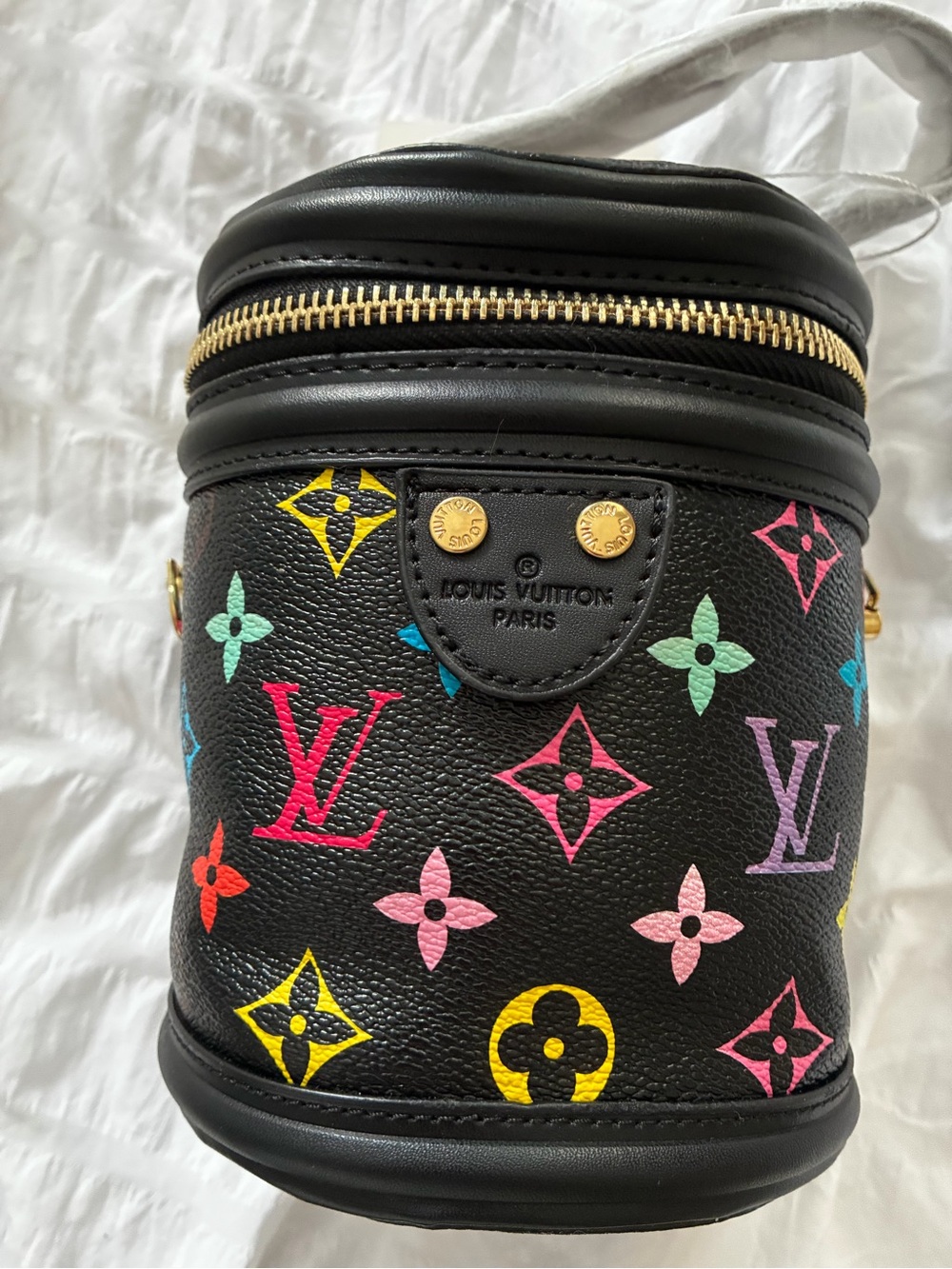 LV Black Cannes with Twilly